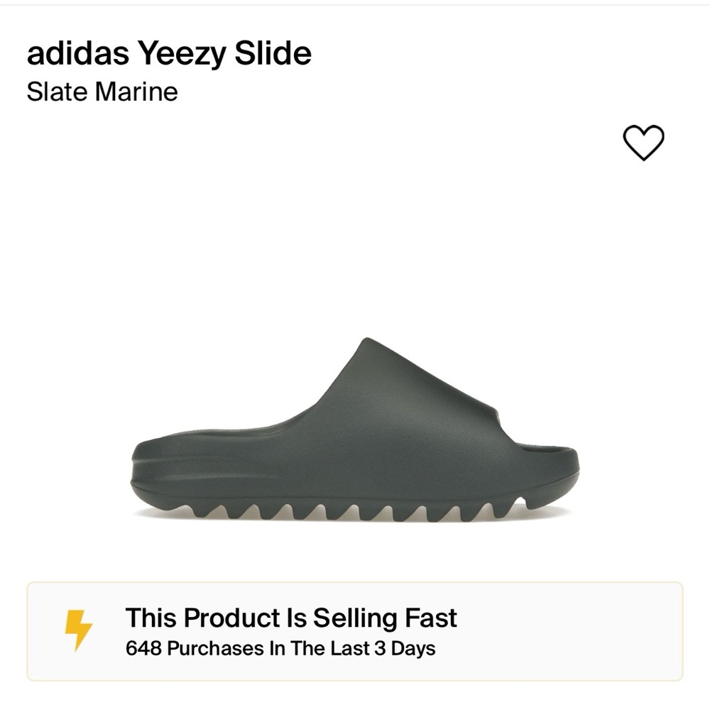 Adidas yeezy slide slate marine size 5